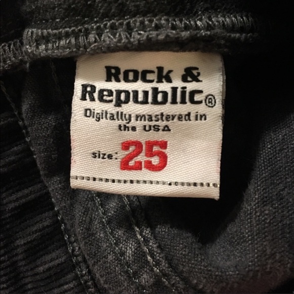 Rock & Republic Roth Black Corduroy Jeans - Picture 4 of 5